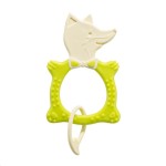 Прорезыватель, Roxy-Kids (Рокси-Кидс) арт. RBT-20031 Фокс (лисенок) универсальный зеленый+бежевый