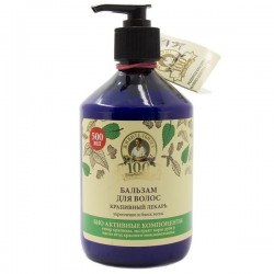 Бальзам для волос 100 живительных трав Агафьи Крапивный Лекарь Укрепление и блеск 500 мл