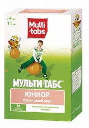 Мульти-табс Юниор табл. жев. 30 шт.