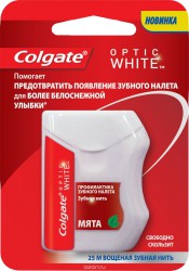 Зубная нить Colgate Оптик Уайт