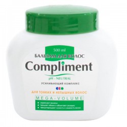 Бальзам для волос Compliment мега-волюм для тонких непышных волос 500 мл