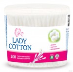 Ватные палочки, Lady Cotton (Леди Коттон) №200 пакет