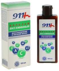 Бальзам для волос 911 Ваша служба спасения Витаминный восстановление и питание 150 мл