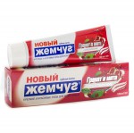 Зубная паста, Новый жемчуг 100 мл Гранат и мята + нежное отбеливание