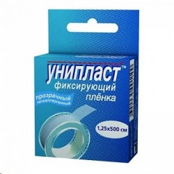 Лейкопластырь Унипласт на пленочной основе р. 1.25смх500см 1 шт.